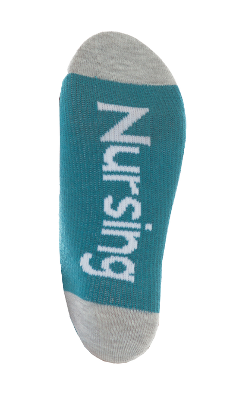 جوارب آي هارت نيرسينغ~I HEART NURSING COMPRESSION SOC PINK WHITE LOVE NURSING 1SZ