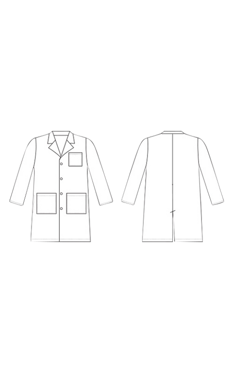 لابكوت طبي للجنسين~Unisex Lab Coat