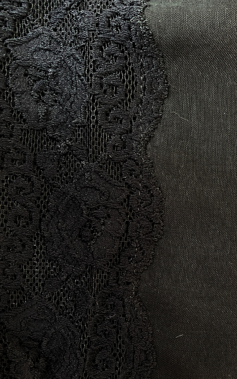 طرحة بوال  ياباني مع دانتيل~ Japanese Voile Lace Scarf 22