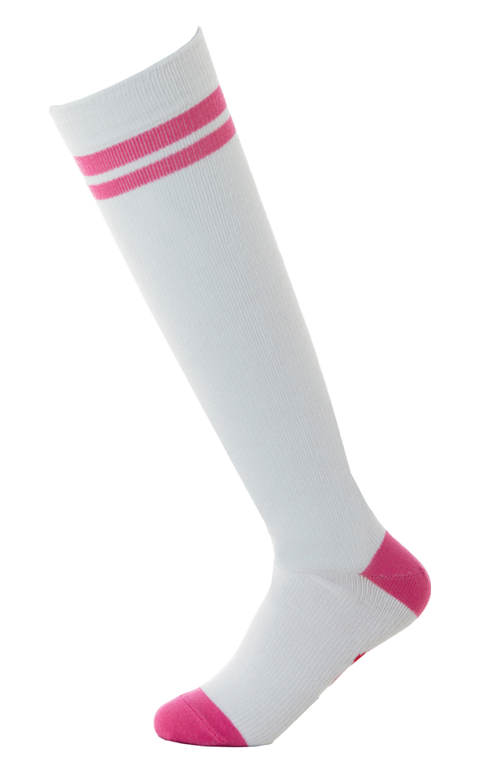 جوارب آي هارت نيرسينغ~I HEART NURSING COMPRESSION SOC PINK WHITE LOVE NURSING 1SZ