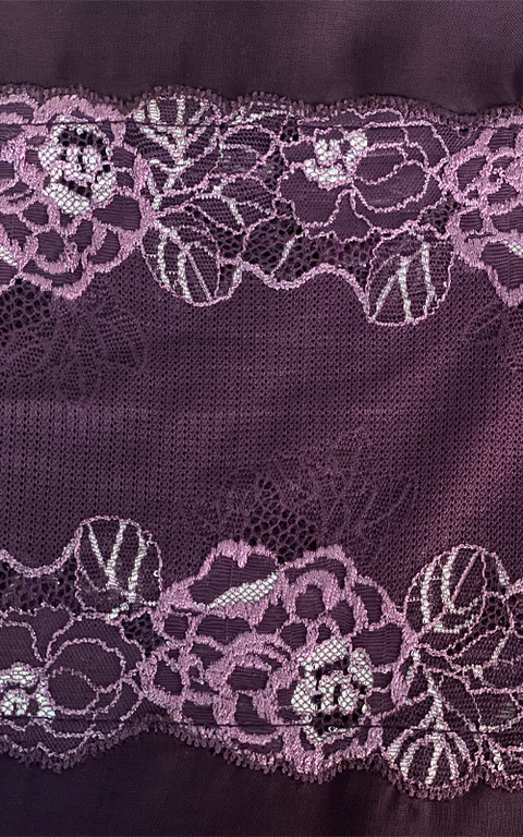 طرحة بوال  ياباني مع دانتيل~ Japanese Voile Lace Scarf 17
