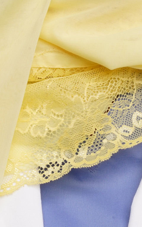 طرحة بوال  ياباني مع دانتيل~ Japanese Voile Lace Scarf 15
