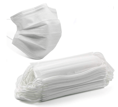 مجموعة 10 ماسكات بـ ٣ طبقات للاستخدام الواحد~Disposable face mask Surgical 10 ply mask